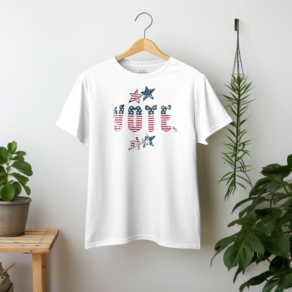 Vote Vintage Style Donkey Election Crew Neck T-Shirt